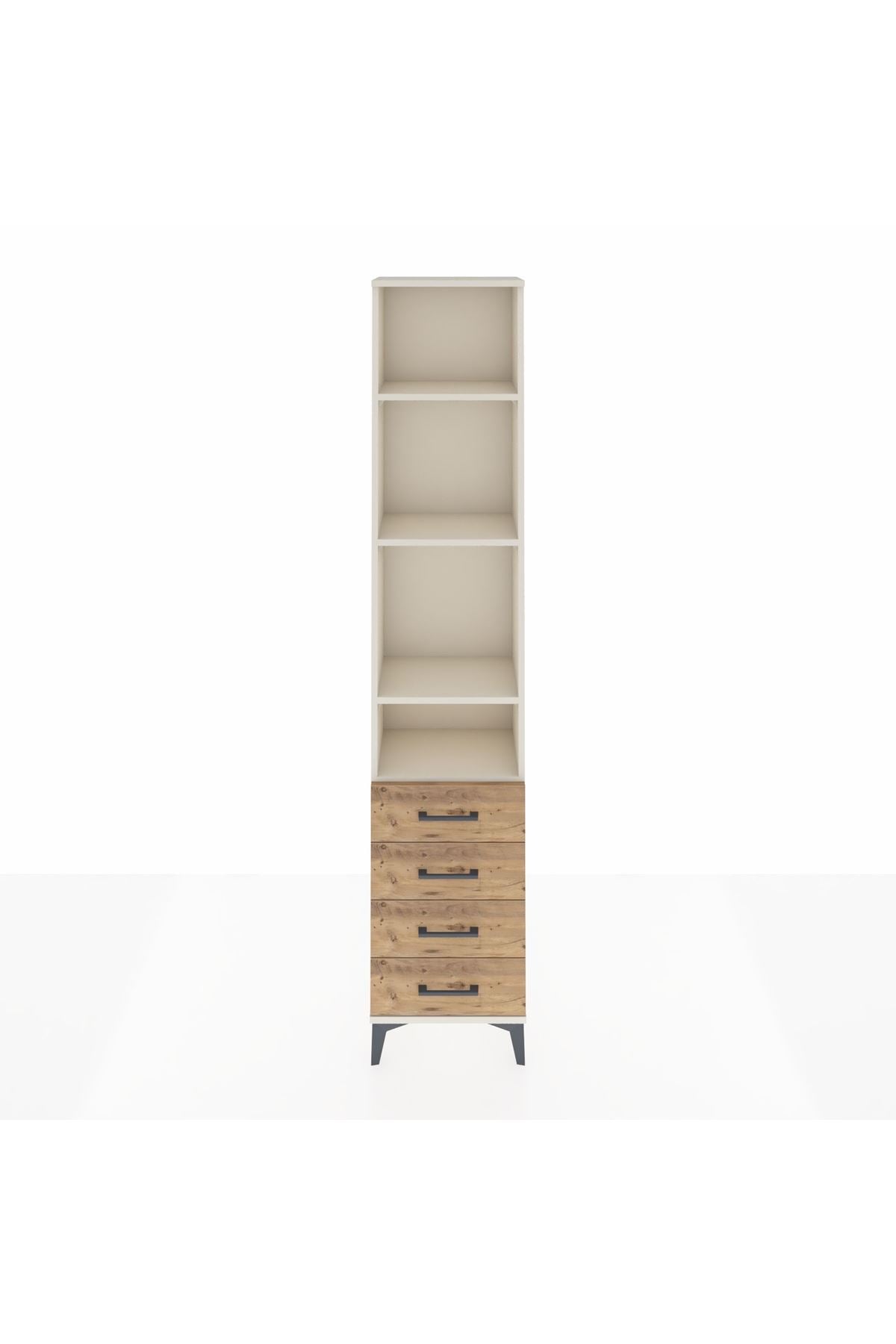 Arges Dolap 4 Raflı 4 Çekmeceli 44x30x221 - S28M170V3A