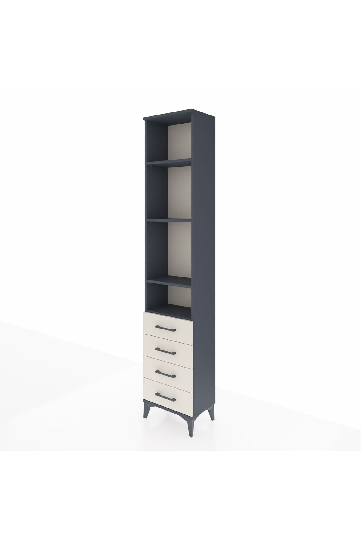 Arges Dolap 4 Raflı 4 Çekmeceli 44x30x221 - S28M170V4A