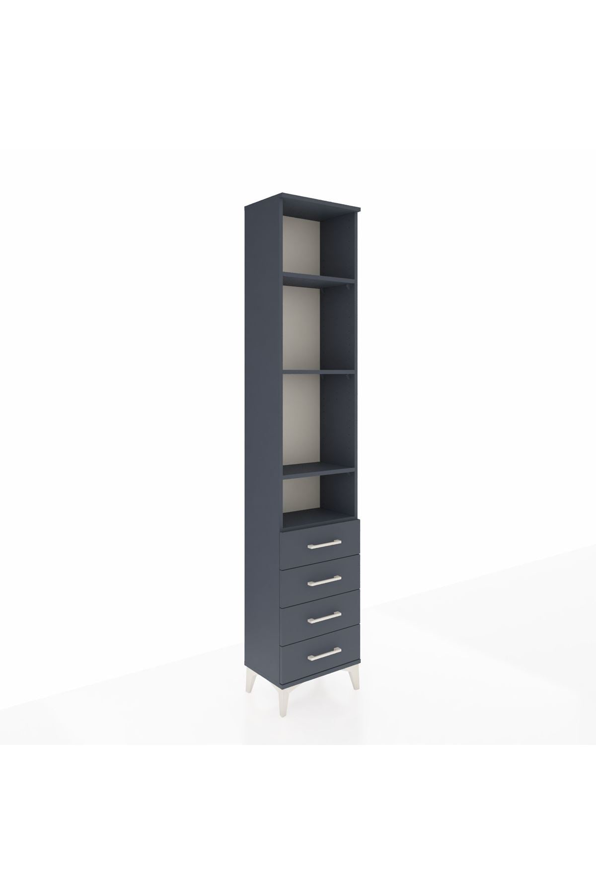 Arges Dolap 4 Raflı 4 Çekmeceli 44x30x221 - S28M170V5A