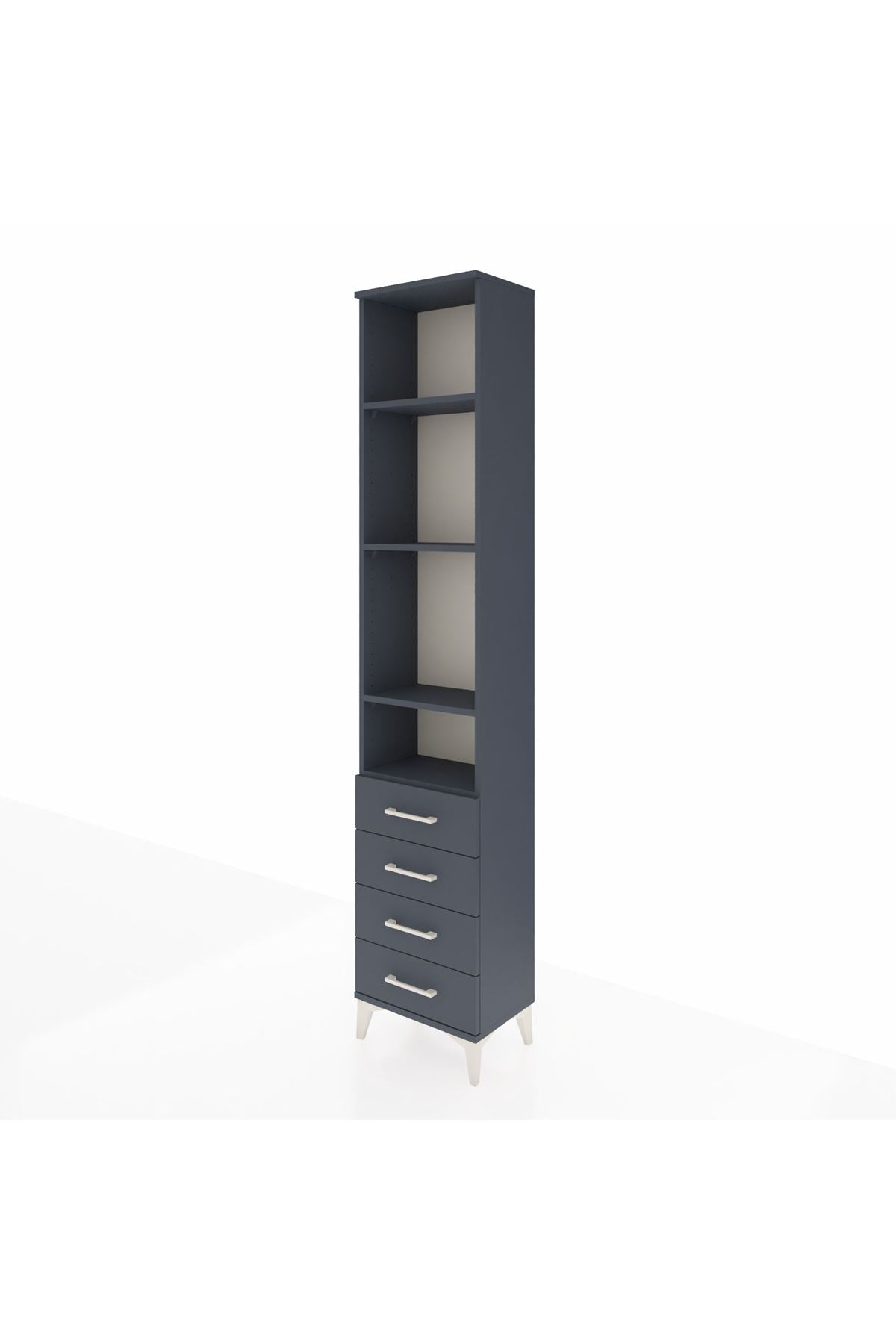 Arges Dolap 4 Raflı 4 Çekmeceli 44x30x221 - S28M170V5A