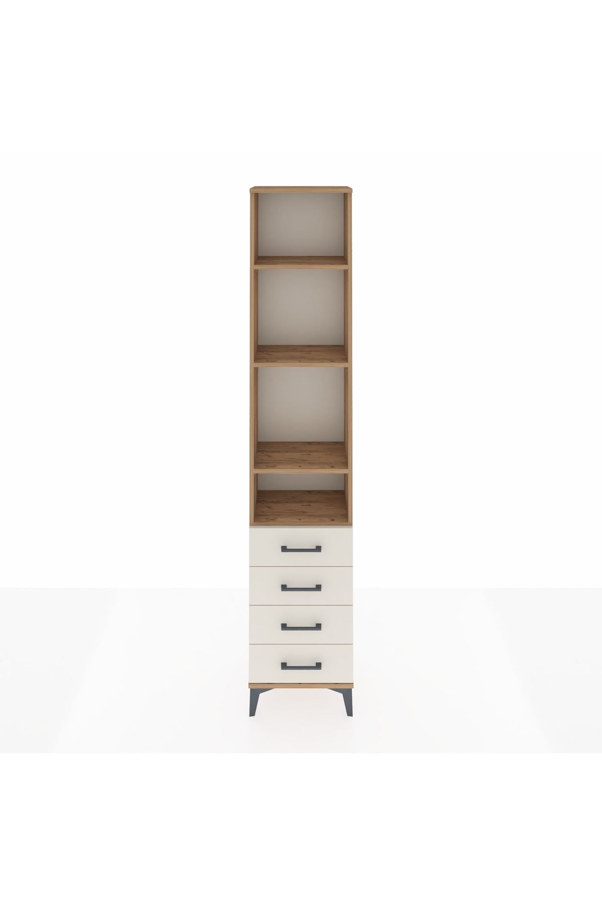 Arges Dolap 4 Raflı 4 Çekmeceli 44x30x221 - S28M170V7A