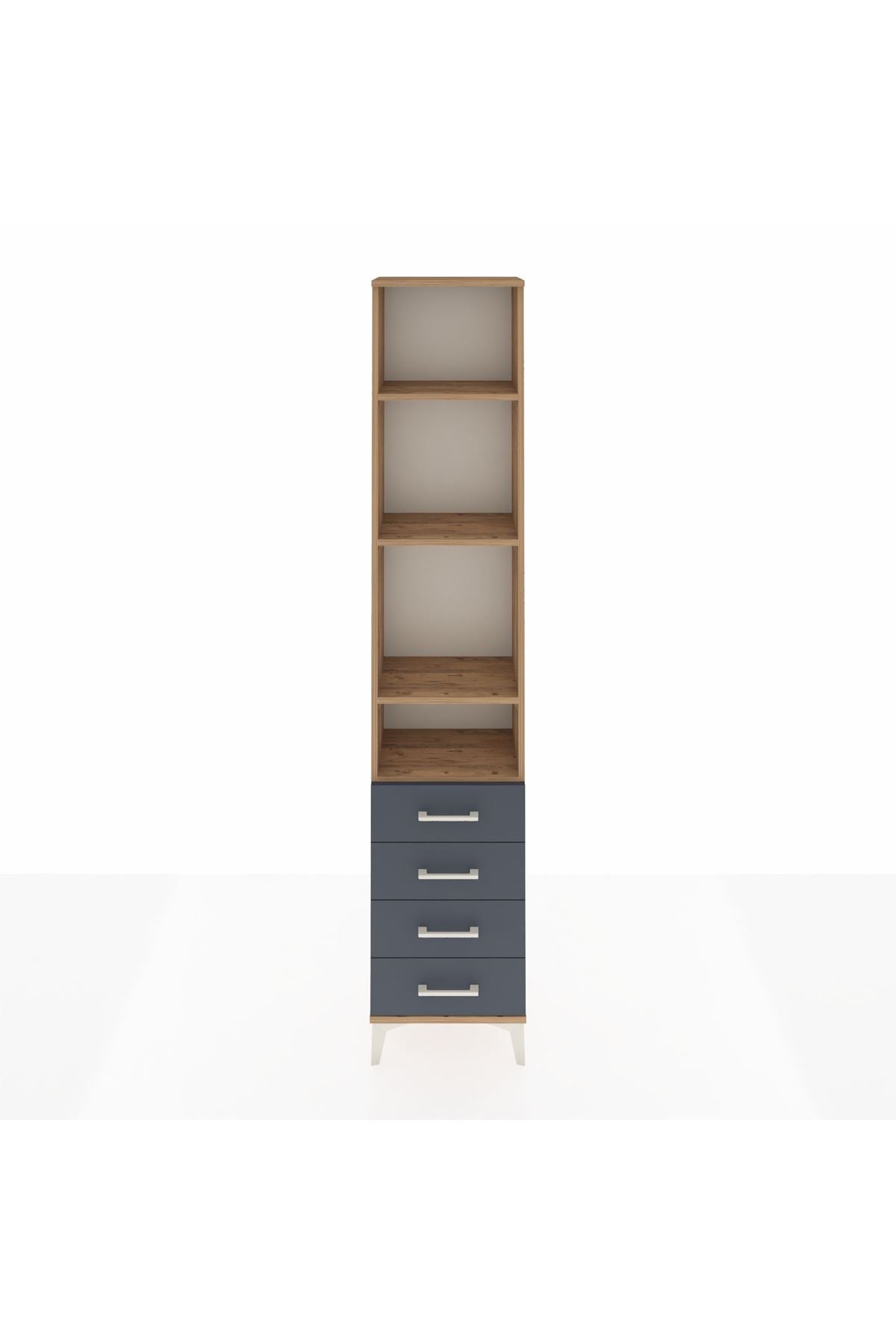 Arges Dolap 4 Raflı 4 Çekmeceli 44x30x221 - S28M170V8A