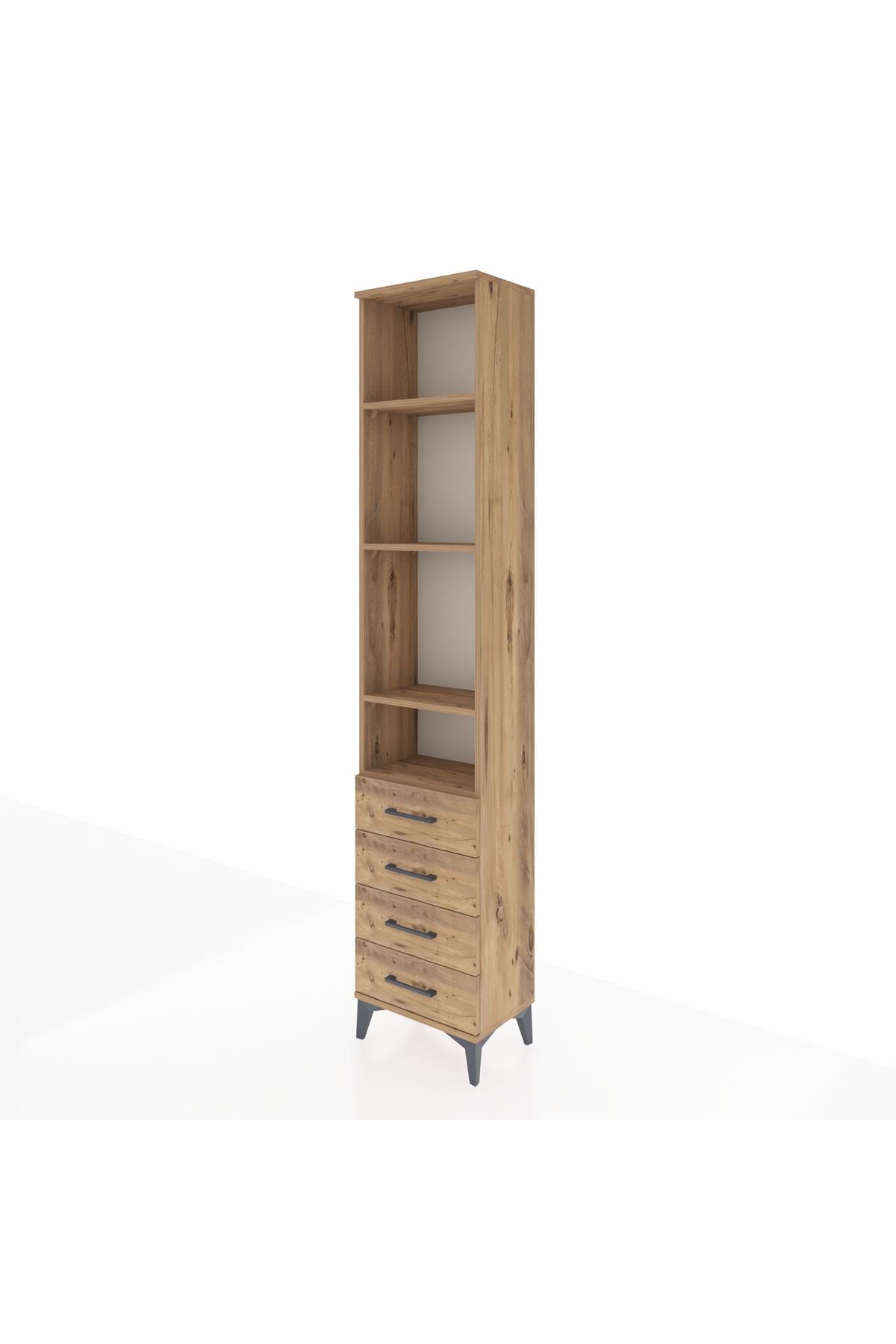 Arges Dolap 4 Raflı 4 Çekmeceli 44x30x221 - S28M170V9A