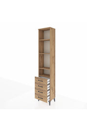 Arges Dolap 4 Raflı 4 Çekmeceli 44x30x221 - S28M170V9A