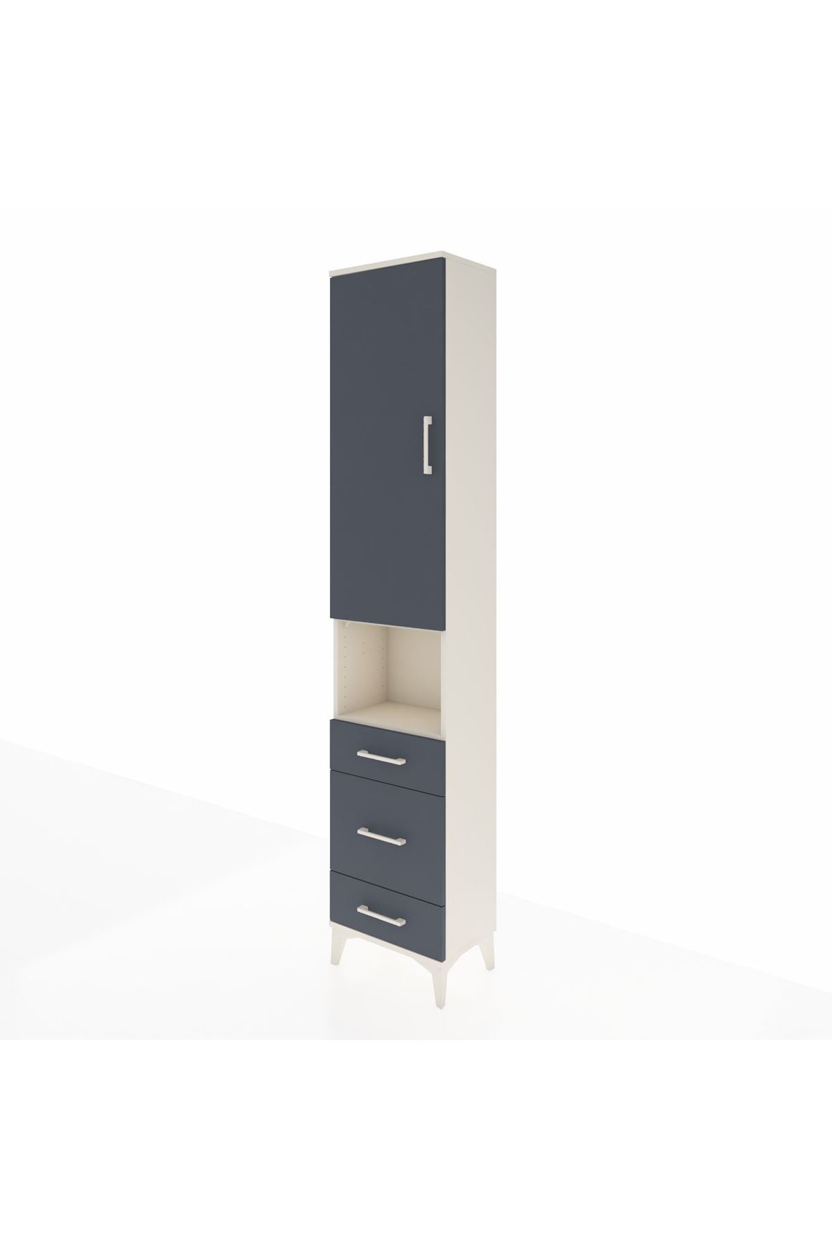 Arges Dolap 3 Raflı 3 Çekmeceli Tek Askılı 44x30x221 - S28M171V2A