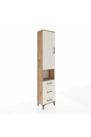 Arges Dolap 3 Raflı 3 Çekmeceli Tek Askılı 44x30x221 - S28M171V7A
