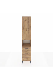 Arges Dolap 3 Raflı 3 Çekmeceli Tek Askılı 44x30x221 - S28M171V9A