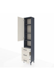 Arges Dolap 4 Raflı 3 Çekmeceli Tek Kapaklı 44x30x221 - S28M172V4A