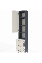 Arges Dolap 4 Raflı 3 Çekmeceli Tek Kapaklı 44x30x221 - S28M172V4A