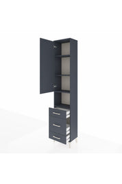 Arges Dolap 4 Raflı 3 Çekmeceli Tek Kapaklı 44x30x221 - S28M172V5A