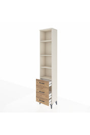 Arges Dolap 4 Raflı 3 Çekmeceli 44x30x221 - S28M173V3A