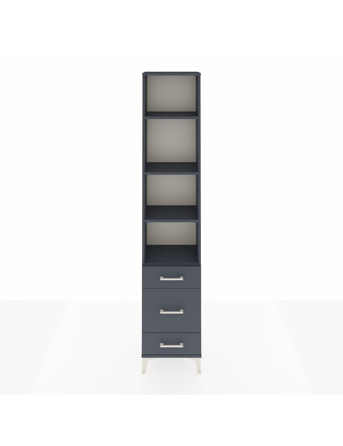 Arges Dolap 4 Raflı 3 Çekmeceli 44x30x221 - S28M173V5A