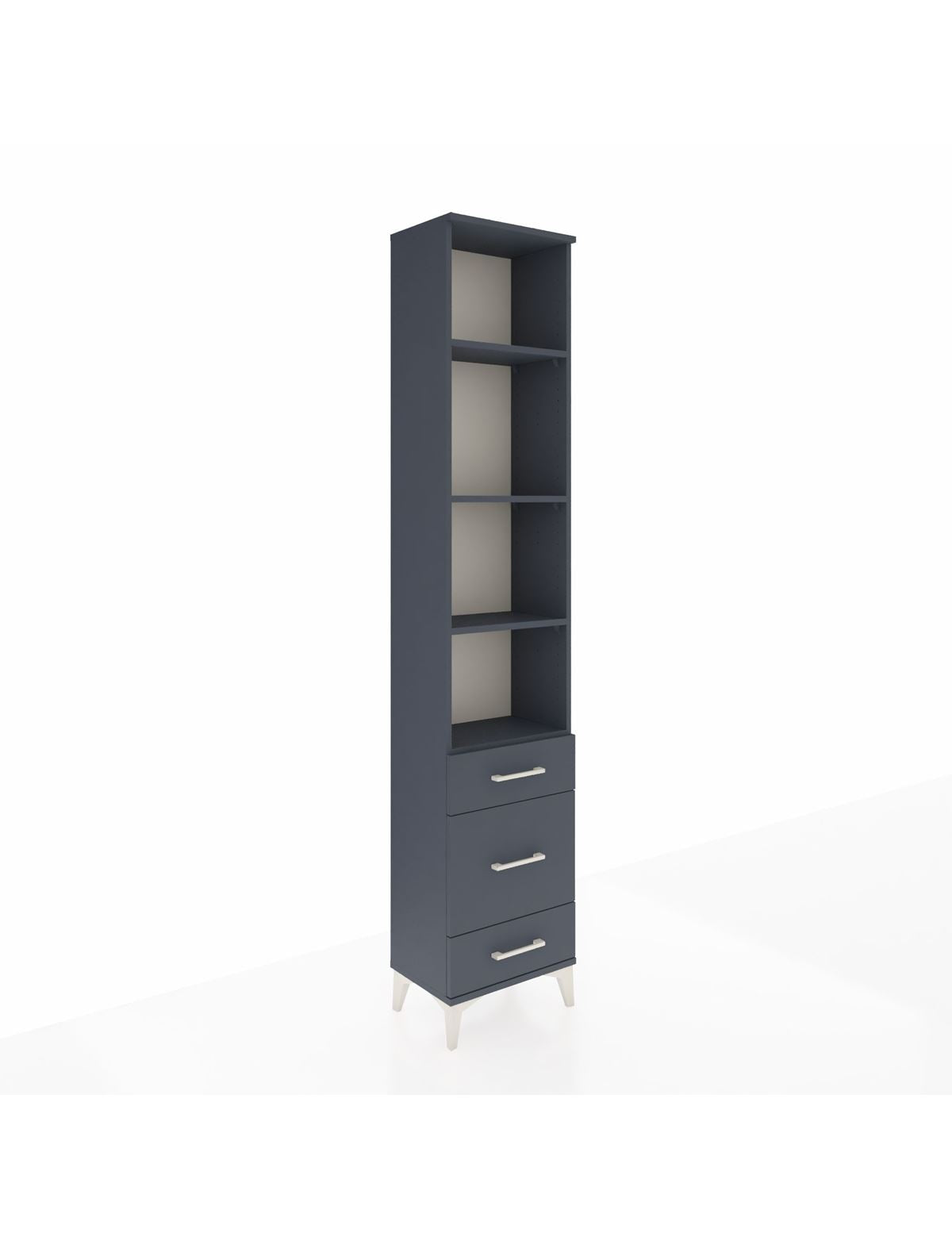 Arges Dolap 4 Raflı 3 Çekmeceli 44x30x221 - S28M173V5A