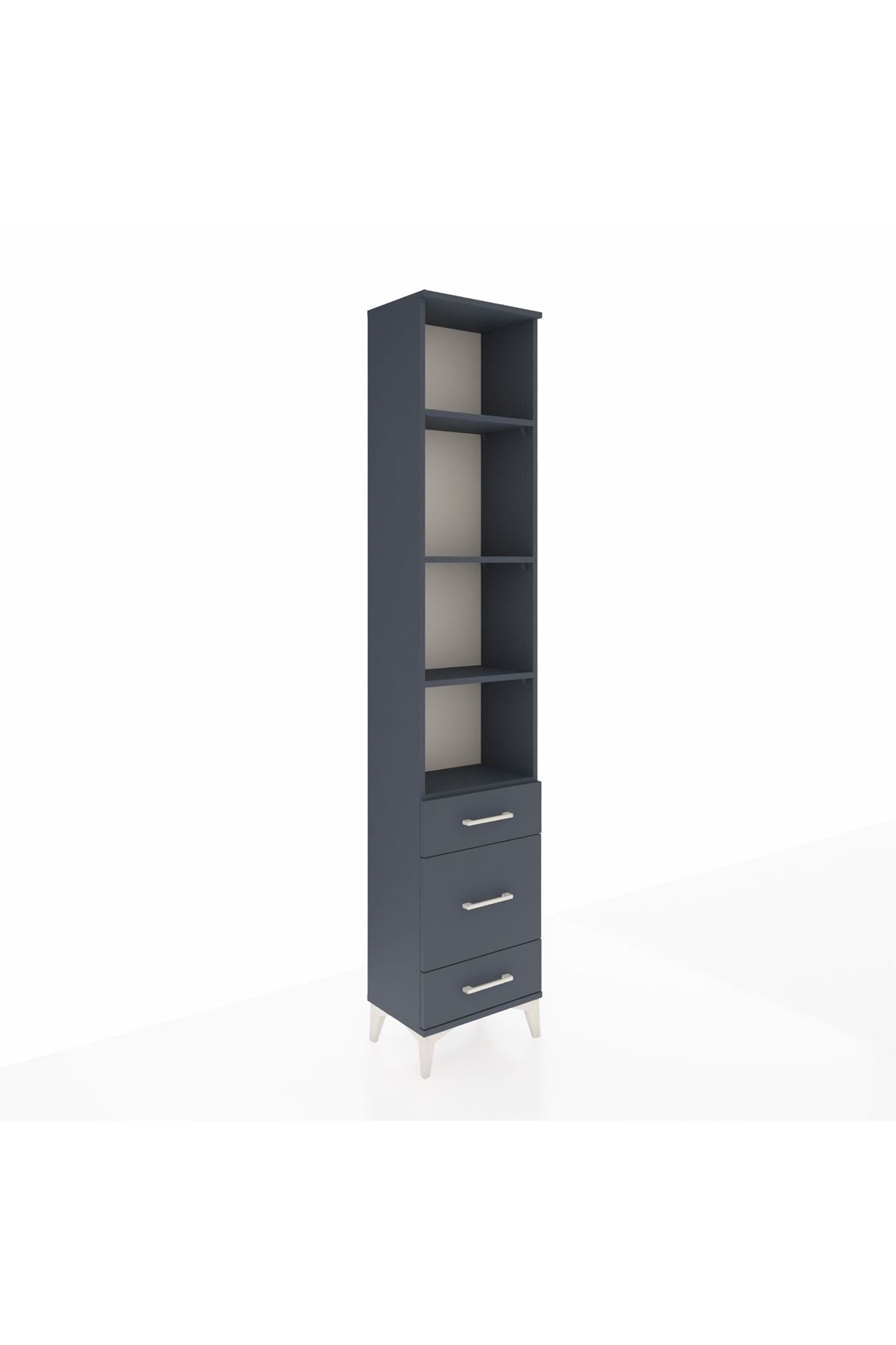 Arges Dolap 4 Raflı 3 Çekmeceli 44x30x221 - S28M173V5A