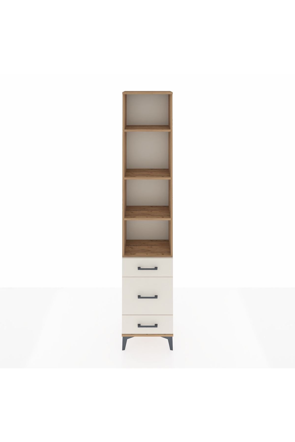 Arges Dolap 4 Raflı 3 Çekmeceli 44x30x221 - S28M173V7A