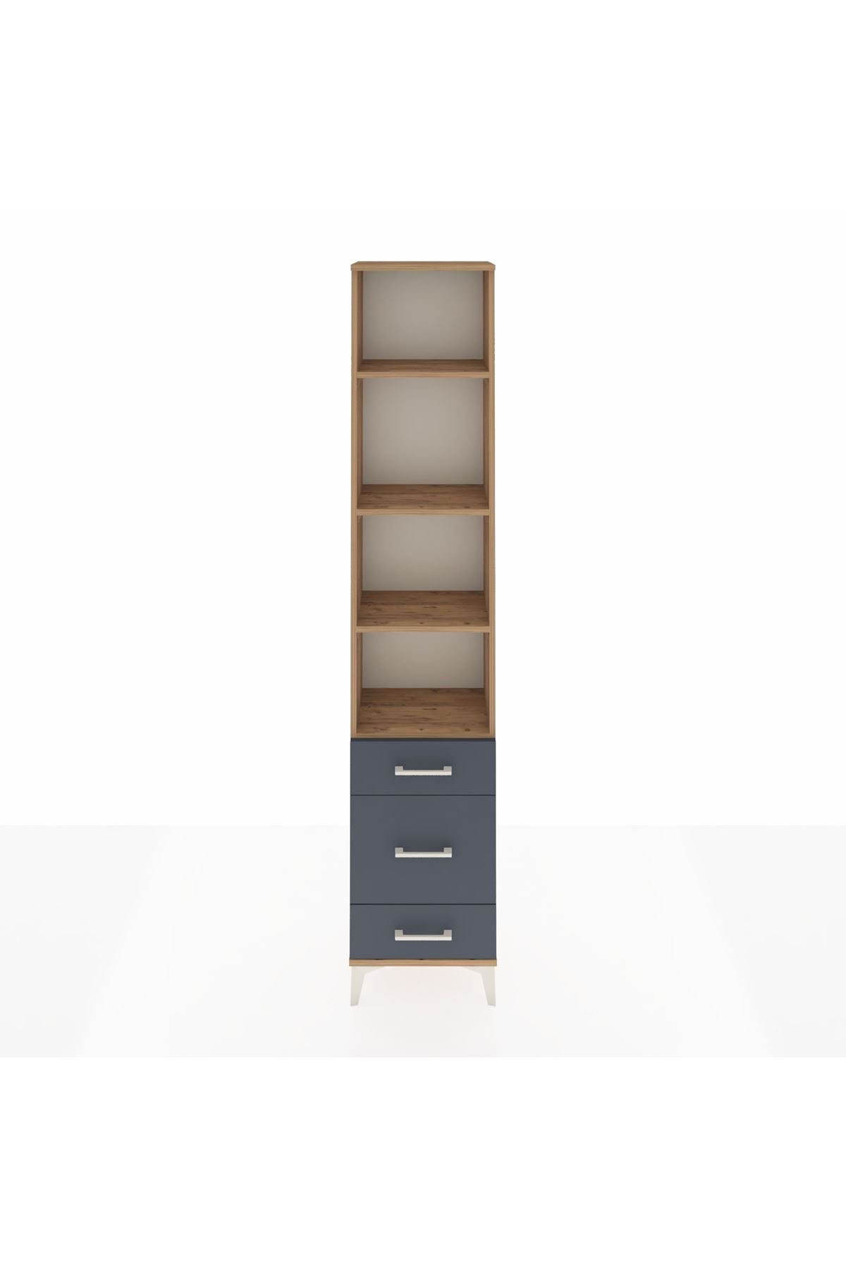 Arges Dolap 4 Raflı 3 Çekmeceli 44x30x221 - S28M173V8A