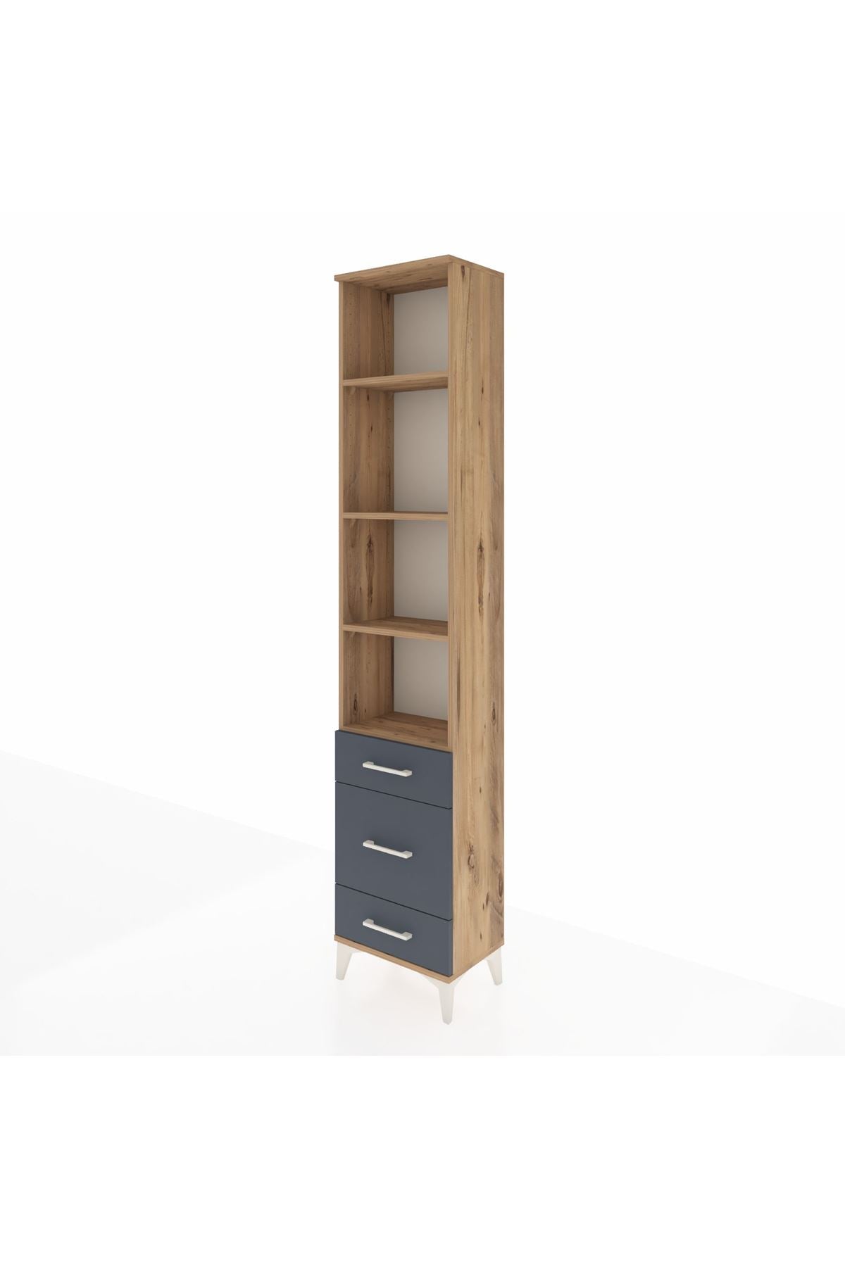 Arges Dolap 4 Raflı 3 Çekmeceli 44x30x221 - S28M173V8A