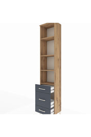 Arges Dolap 4 Raflı 3 Çekmeceli 44x30x221 - S28M173V8A