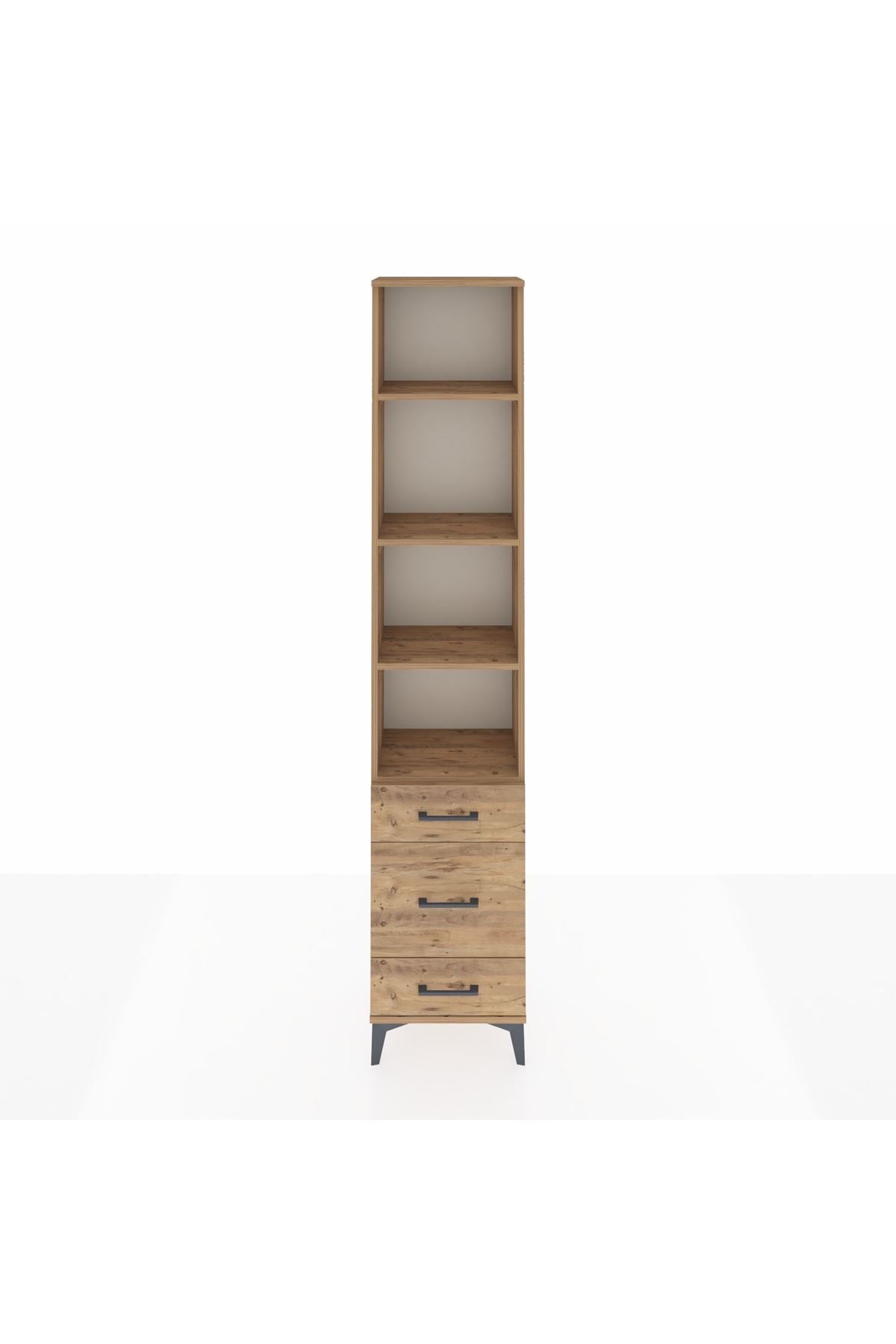 Arges Dolap 4 Raflı 3 Çekmeceli 44x30x221 - S28M173V9A