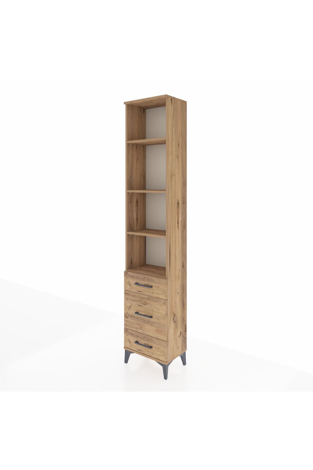 Arges Dolap 4 Raflı 3 Çekmeceli 44x30x221 - S28M173V9A
