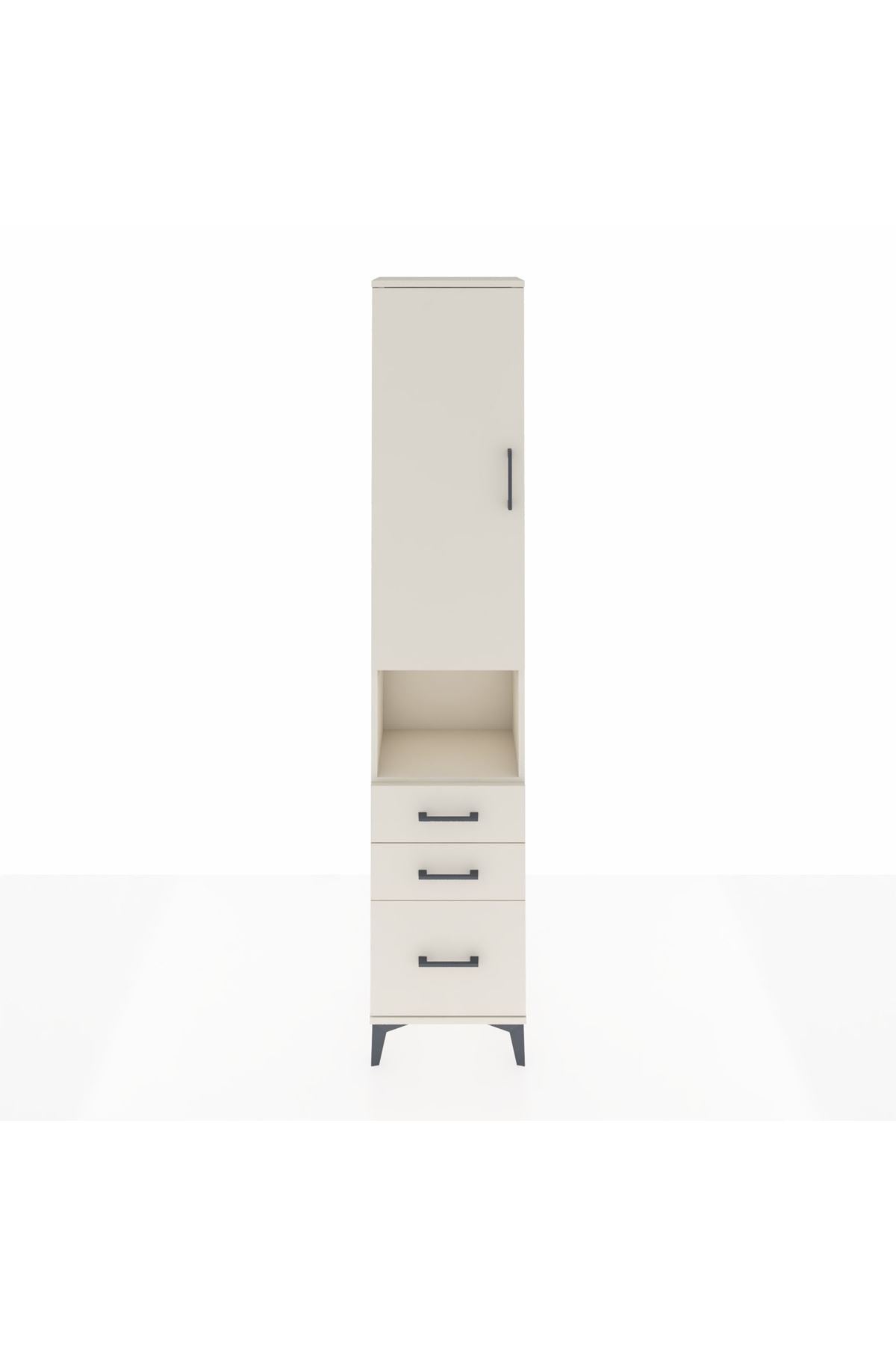 Arges Dolap 3 Raflı 3 Çekmeceli Tek Askılı 44x30x221 - S28M174V1A