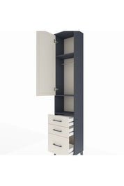 Arges Dolap 3 Raflı 3 Çekmeceli Tek Askılı 44x30x221 - S28M174V4A