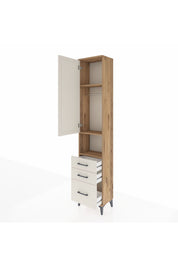 Arges Dolap 3 Raflı 3 Çekmeceli Tek Askılı 44x30x221 - S28M174V7A