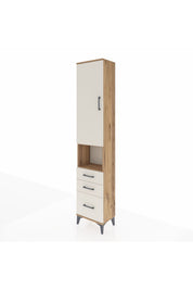 Arges Dolap 3 Raflı 3 Çekmeceli Tek Askılı 44x30x221 - S28M174V7A