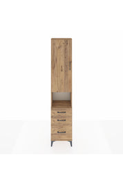 Arges Dolap 3 Raflı 3 Çekmeceli Tek Askılı 44x30x221 - S28M174V9A