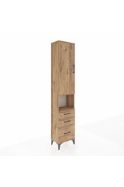 Arges Dolap 3 Raflı 3 Çekmeceli Tek Askılı 44x30x221 - S28M174V9A