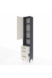 Arges Dolap 4 Raflı 3 Çekmeceli Tek Kapaklı 44x30x221 - S28M175V4A