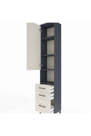 Arges Dolap 4 Raflı 3 Çekmeceli Tek Kapaklı 44x30x221 - S28M175V4A