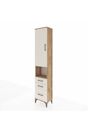Arges Dolap 4 Raflı 3 Çekmeceli Tek Kapaklı 44x30x221 - S28M175V7A