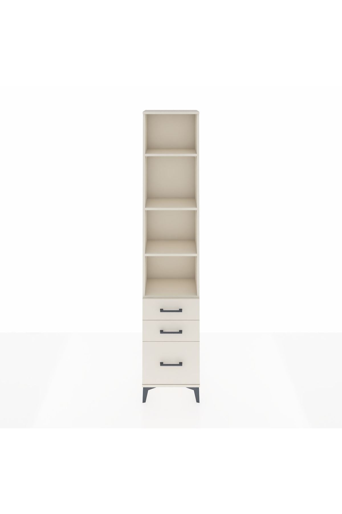 Arges Dolap 4 Raflı 3 Çekmeceli 44x30x221 - S28M176V1A