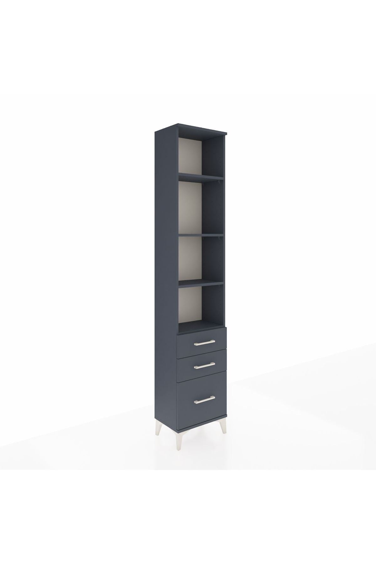 Arges Dolap 4 Raflı 3 Çekmeceli 44x30x221 - S28M176V5A