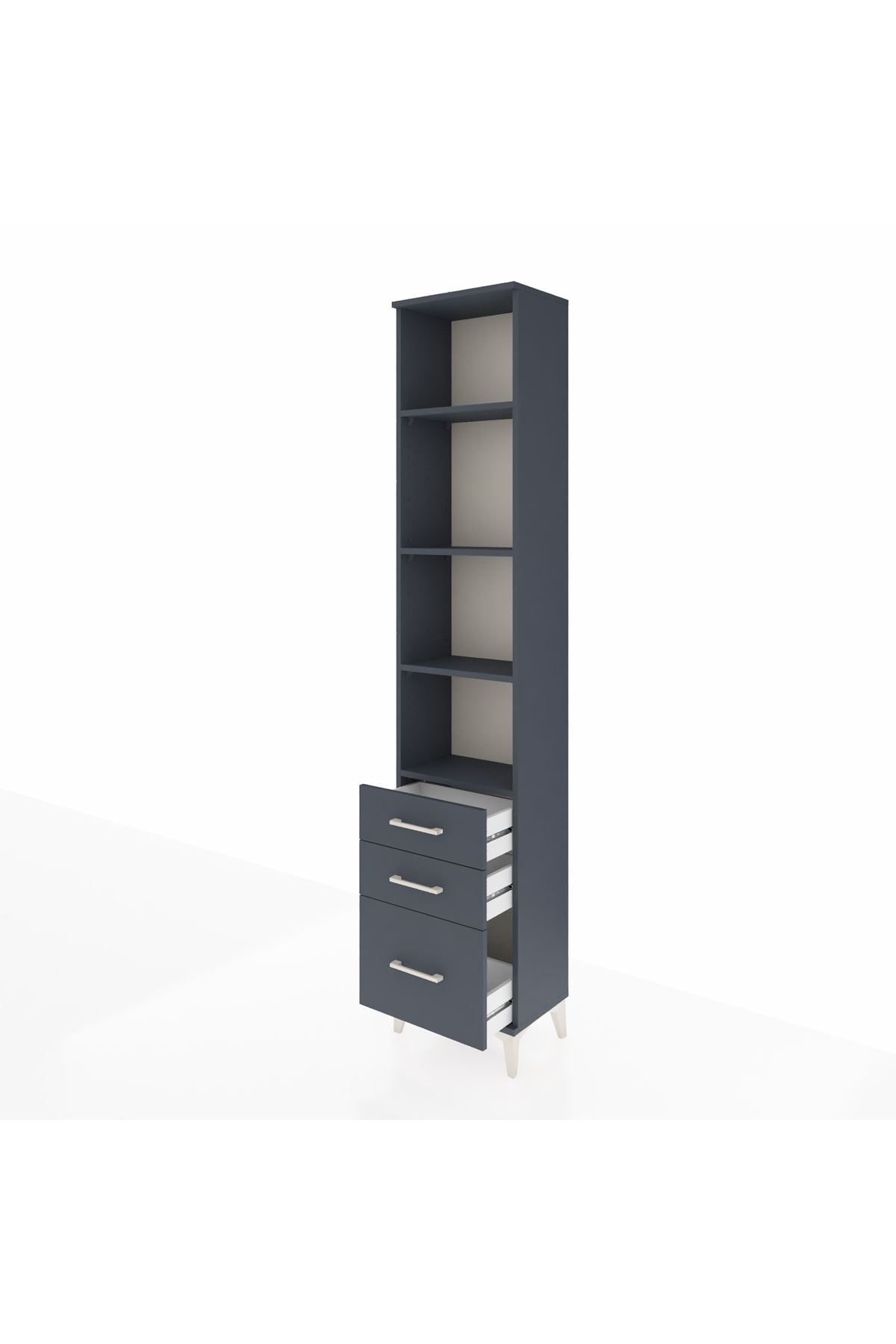 Arges Dolap 4 Raflı 3 Çekmeceli 44x30x221 - S28M176V5A