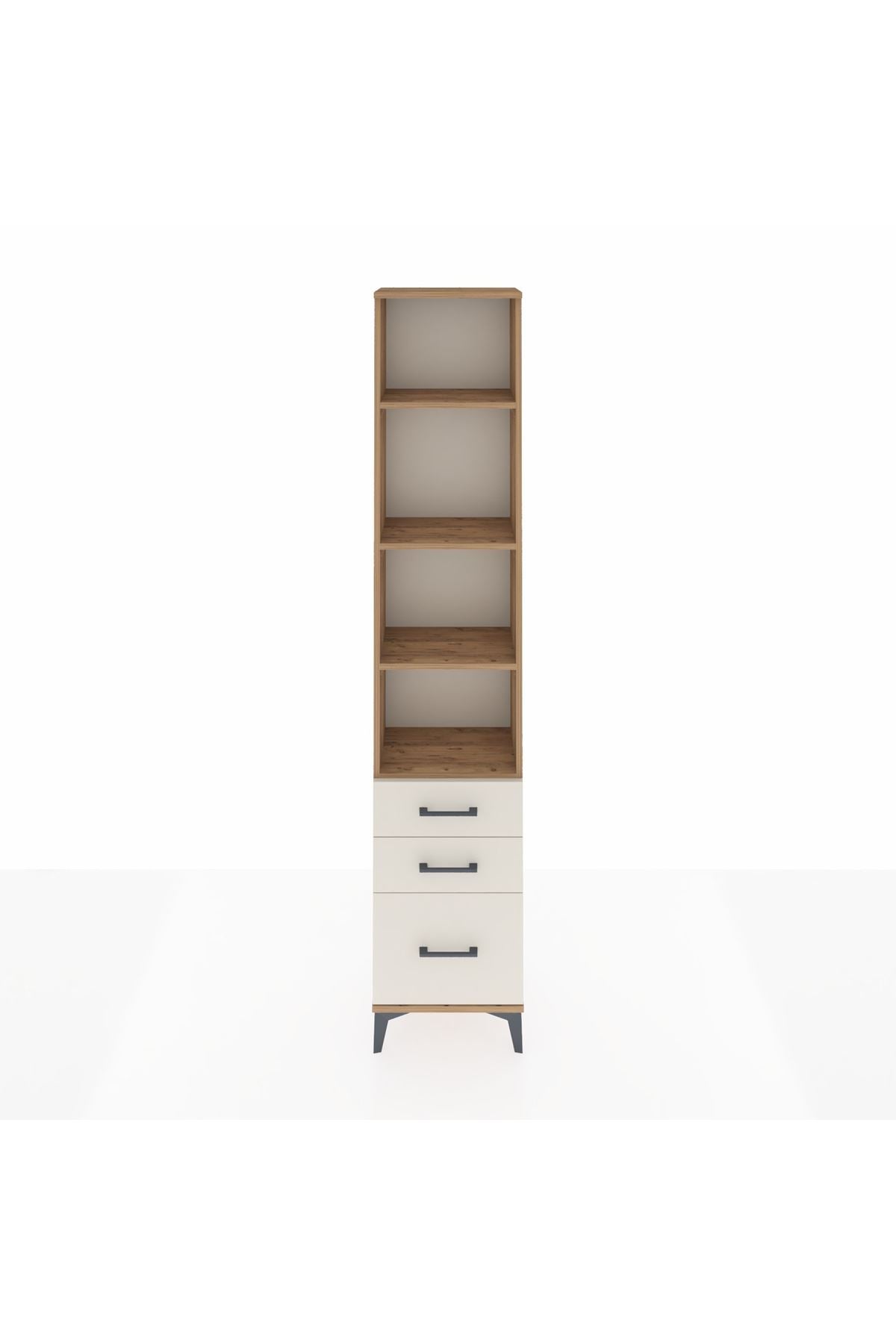 Arges Dolap 4 Raflı 3 Çekmeceli 44x30x221 - S28M176V7A