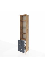 Arges Dolap 4 Raflı 3 Çekmeceli 44x30x221 - S28M176V8A