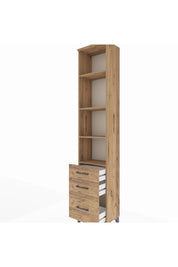 Arges Dolap 4 Raflı 3 Çekmeceli 44x30x221 - S28M176V9A