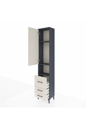 Arges Dolap 3 Raflı 3 Çekmeceli Tek Askılı 44x30x221 - S28M177V4A
