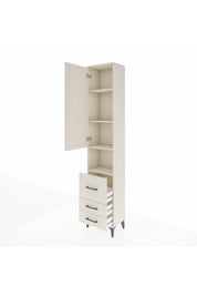 Arges Dolap 4 Raflı 3 Çekmeceli Tek Kapaklı 44x30x221 - S28M178V1A