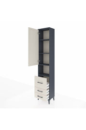 Arges Dolap 4 Raflı 3 Çekmeceli Tek Kapaklı 44x30x221 - S28M178V4A