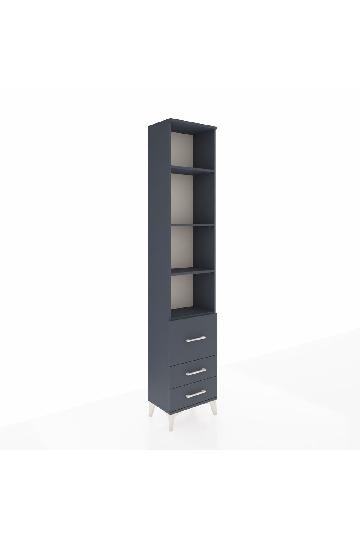 Arges Dolap 4 Raflı 3 Çekmeceli 44x30x221 - S28M179V5A