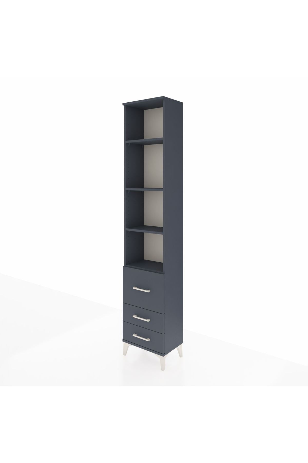 Arges Dolap 4 Raflı 3 Çekmeceli 44x30x221 - S28M179V5A