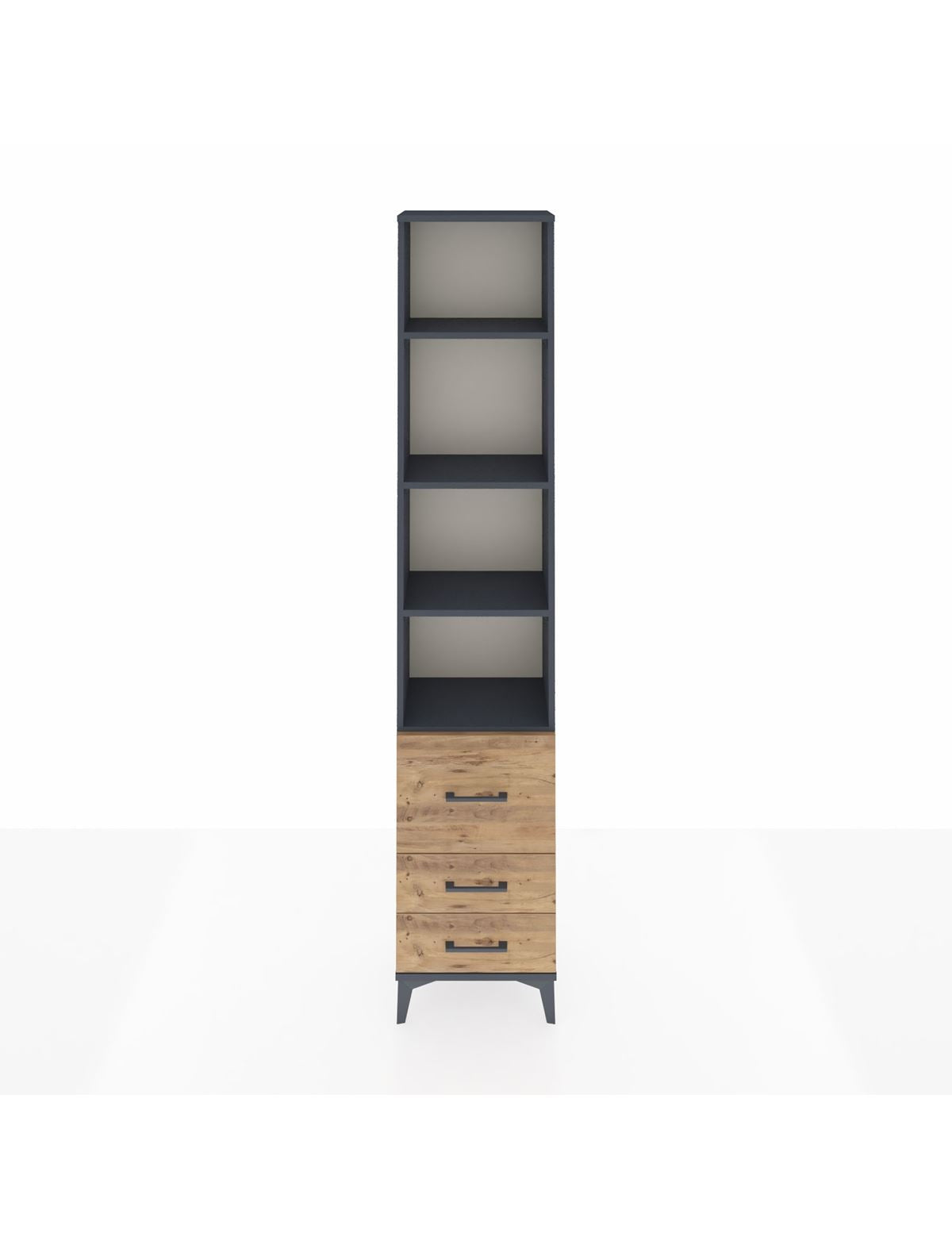 Arges Dolap 4 Raflı 3 Çekmeceli 44x30x221 - S28M179V6A