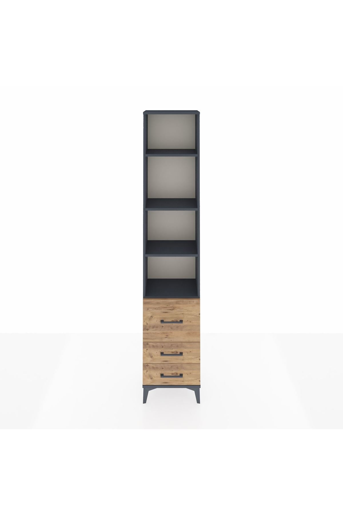 Arges Dolap 4 Raflı 3 Çekmeceli 44x30x221 - S28M179V6A