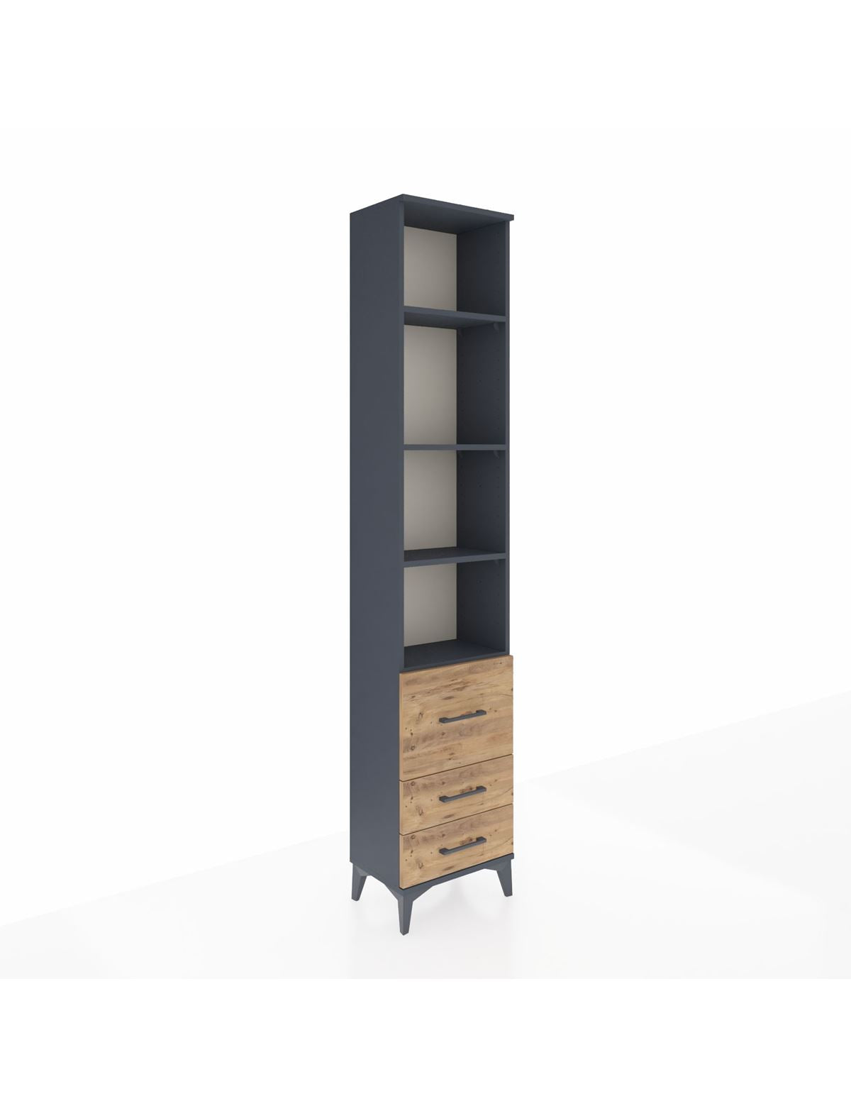 Arges Dolap 4 Raflı 3 Çekmeceli 44x30x221 - S28M179V6A