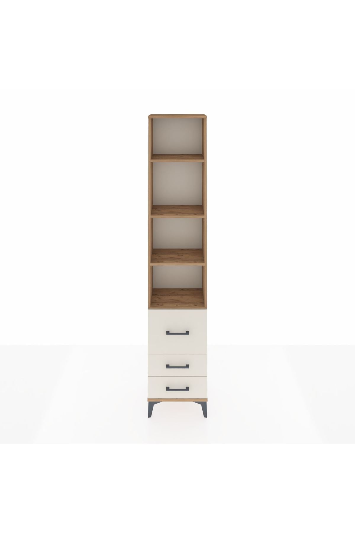 Arges Dolap 4 Raflı 3 Çekmeceli 44x30x221 - S28M179V7A