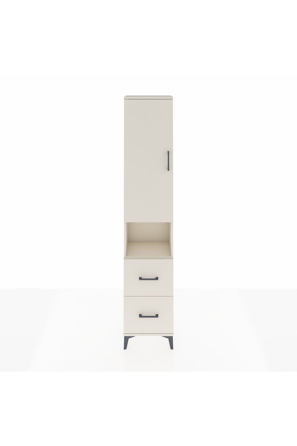 Arges Dolap 3 Raflı 2 Çekmeceli Tek Askılı 44x30x221 - S28M180V1A