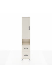 Arges Dolap 3 Raflı 2 Çekmeceli Tek Askılı 44x30x221 - S28M180V1A